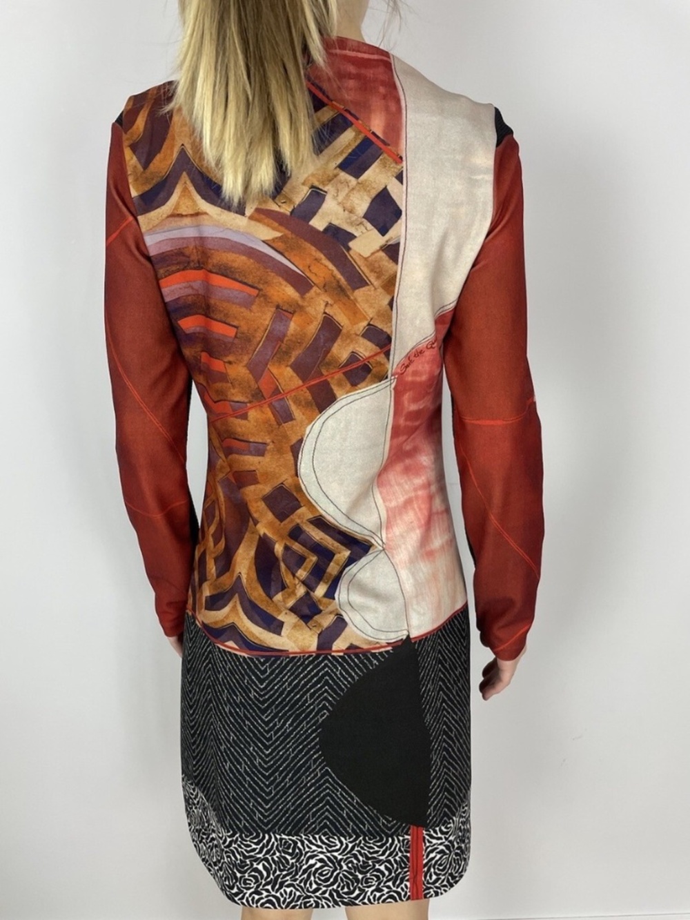 Italian Luxury Save the Queen Contemporary Abstract Dress